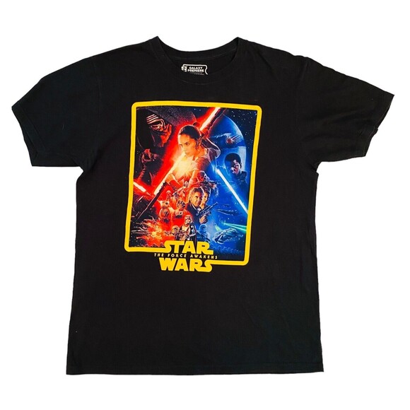 STAR WARS T-Shirt The Force Awakens Movie Galaxy Premiere Collection Size Large - Picture 2 of 11